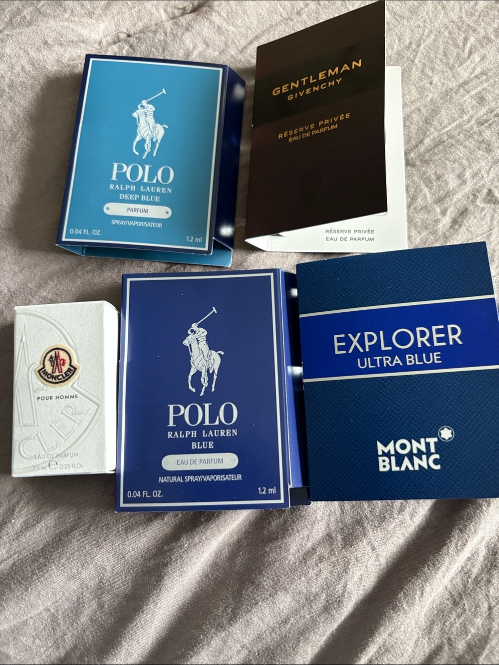 NEW Moncler pour homme 0.25oz and more men’s fragrance samples travel size